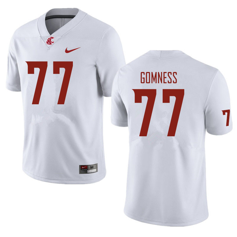 Men #77 Konner Gomness Washington State Cougars Football Jerseys Sale-White